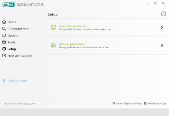 Screenshot of ESET NOD32 Antivirus 5 3