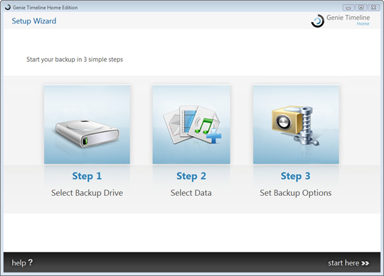 Screenshot of Genie Timeline Home 1