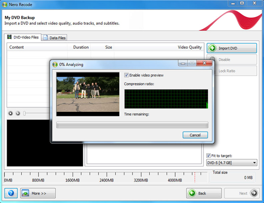 Screenshot of Nero Burning ROM 11 3