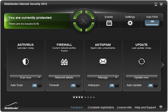 Screenshot of BitDefender Internet Security 2012 1