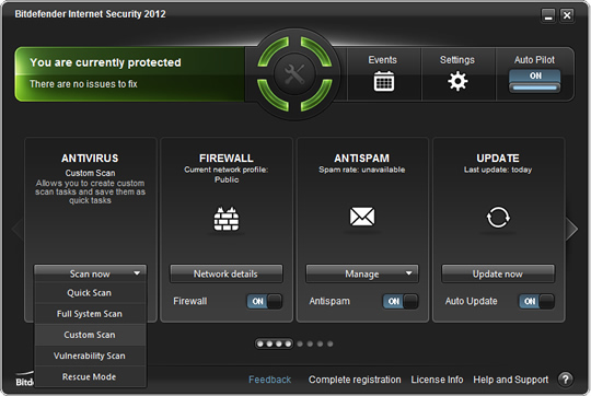 Screenshot of BitDefender Internet Security 2012 2