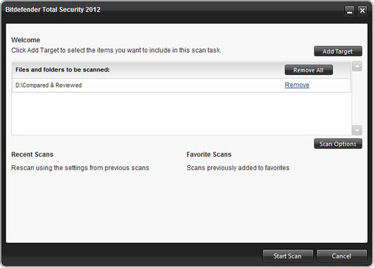 Screenshot of BitDefender Total Security 2012 3